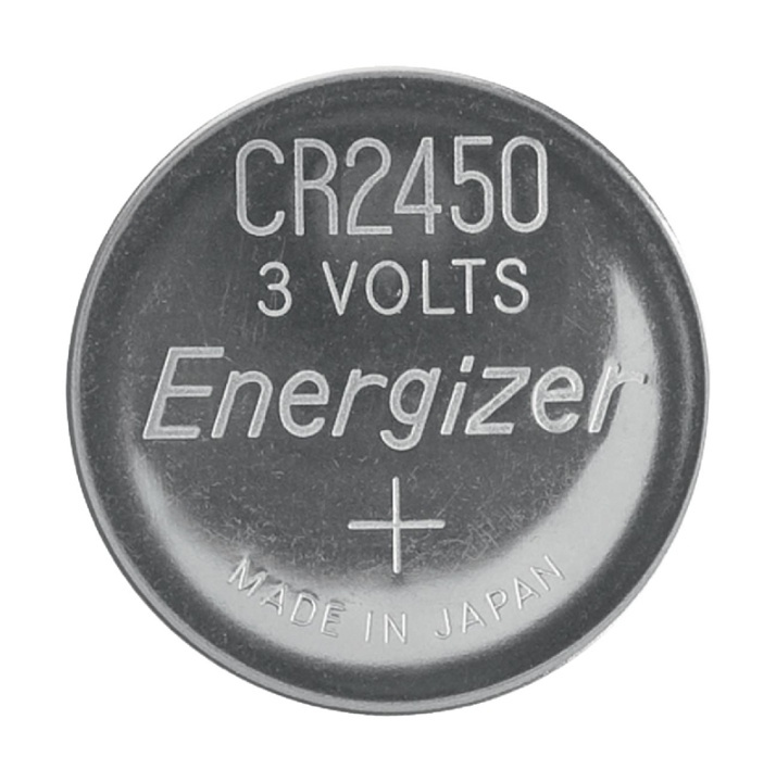 Energizer Lithium Button Cell Battery CR2450 | 3 V DC | 620 mAh | 2-Blister | Silver in the group HOME ELECTRONICS / Batteries & Chargers / Batteries / Button cell at TP E-commerce Nordic AB (38-40473)