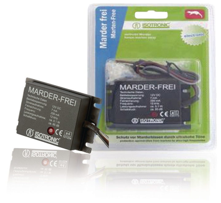 ISOTRONIC Marten Repellent Device 12 kHz Outdoor 12 V in the group HOME, HOUSEHOLD & GARDEN / Garden products / Pests at TP E-commerce Nordic AB (38-40919)