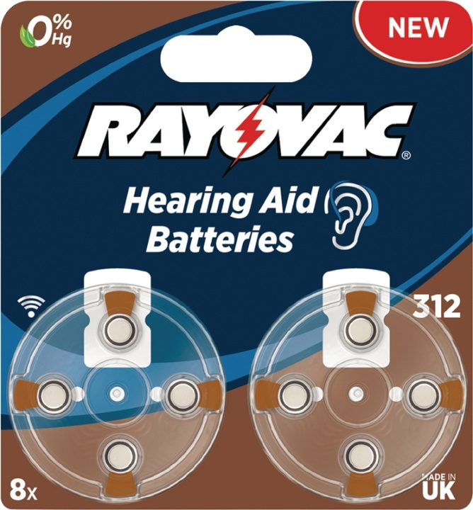 Rayovac Zinc-Air Battery PR41 1.4 V 8-Blister in the group HOME ELECTRONICS / Batteries & Chargers / Batteries / Hearing aid batteries at TP E-commerce Nordic AB (38-41616)