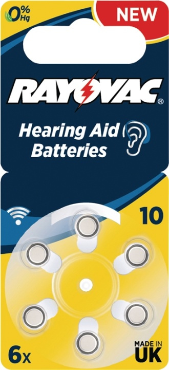 Rayovac PR70/10A Battery, 6 pcs. blister zinc-air hearing aid cell, 1.4 V in the group HOME ELECTRONICS / Batteries & Chargers / Batteries / Hearing aid batteries at TP E-commerce Nordic AB (38-41618)