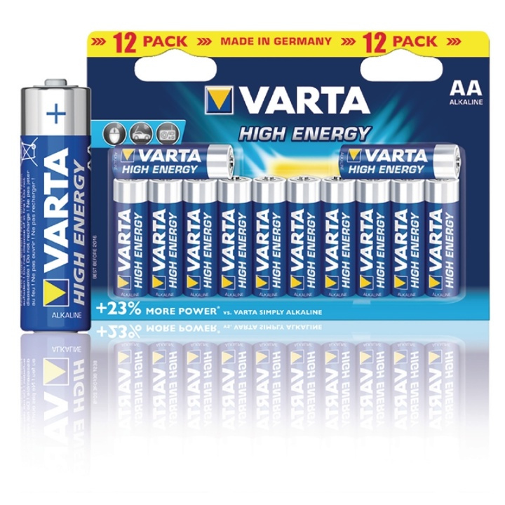 Varta Alkaline Battery AA | 1.5 V DC | 12-Blister in the group HOME ELECTRONICS / Batteries & Chargers / Batteries / AA at TP E-commerce Nordic AB (38-41915)