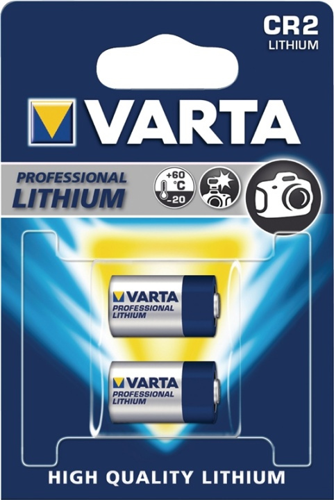 Varta Lithium Battery CR2 3 V 2-Blister in the group HOME ELECTRONICS / Batteries & Chargers / Batteries / Other at TP E-commerce Nordic AB (38-41952)
