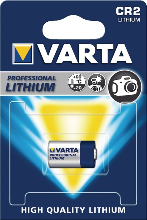 Varta CR 2 (6206) Battery, 1 pc. blister Photo lithium battery, 3 V in the group HOME ELECTRONICS / Batteries & Chargers / Batteries / Other at TP E-commerce Nordic AB (38-41953)