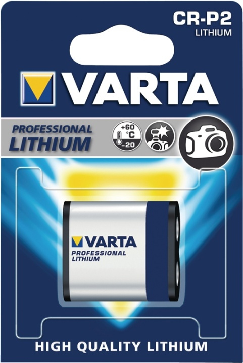 Varta CR P2 (6204) Battery, 1 pc. blister Photo lithium battery, 6 V in the group HOME ELECTRONICS / Batteries & Chargers / Battery charger at TP E-commerce Nordic AB (38-41958)