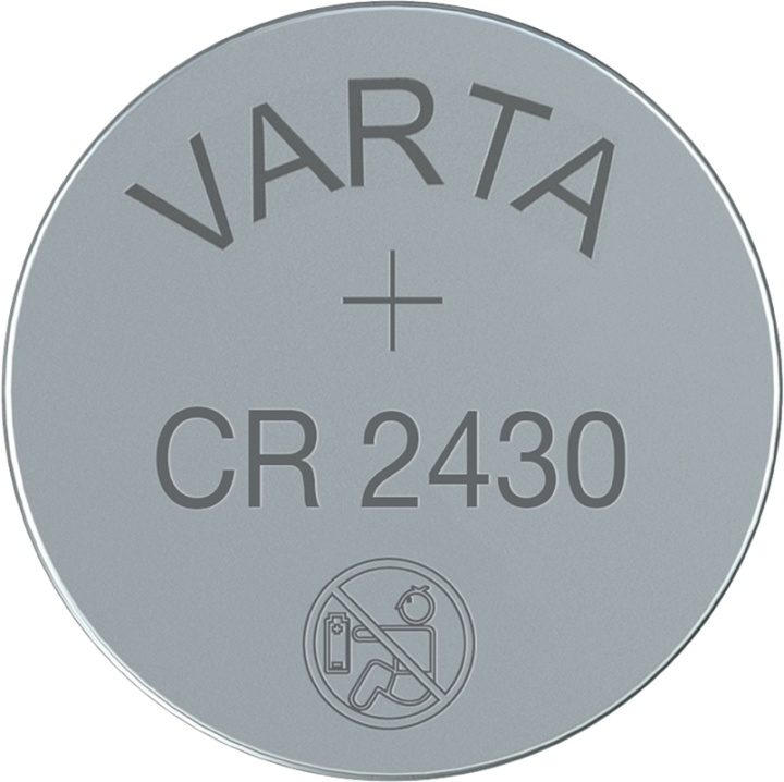 Varta CR2430 (6430) Battery, 1 pc. blister lithium button cell, 3 V in the group HOME ELECTRONICS / Batteries & Chargers / Batteries / Button cell at TP E-commerce Nordic AB (38-41984)
