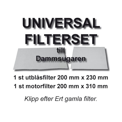 Champion Klippfilterset Universal in the group HOME, HOUSEHOLD & GARDEN / Cleaning products / Vacuum cleaners & Accessories / Accessories / Filters at TP E-commerce Nordic AB (38-42836)