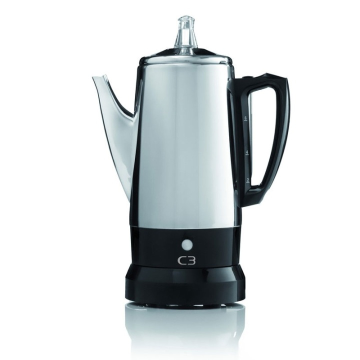 C3 Perkolator Rostfri stål 6kp in the group HOME, HOUSEHOLD & GARDEN / Household appliances / Coffee makers and accessories / Drip coffee makers at TP E-commerce Nordic AB (38-42851)