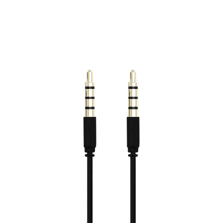 Champion 3,5mm Audiokabel 1,0m Svart in the group HOME ELECTRONICS / Cables & Adapters / Audio analog / 3.5 mm at TP E-commerce Nordic AB (38-43121)