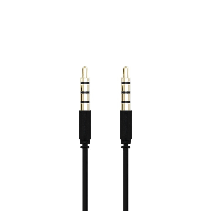 Champion 3,5mm Audio Cable 1m Black in the group HOME ELECTRONICS / Cables & Adapters / Audio analog / 3.5 mm at TP E-commerce Nordic AB (38-43121)