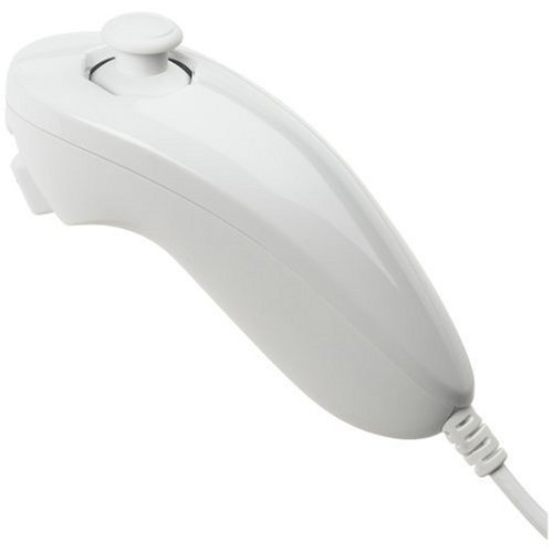 Nunchuk for Wii and Wii U (White) in the group HOME ELECTRONICS / Game consoles & Accessories / Nintendo Wii at TP E-commerce Nordic AB (38-4335)