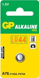 GP LR44 1,5V 1-pack in the group HOME ELECTRONICS / Batteries & Chargers / Batteries / Button cell at TP E-commerce Nordic AB (38-43439)