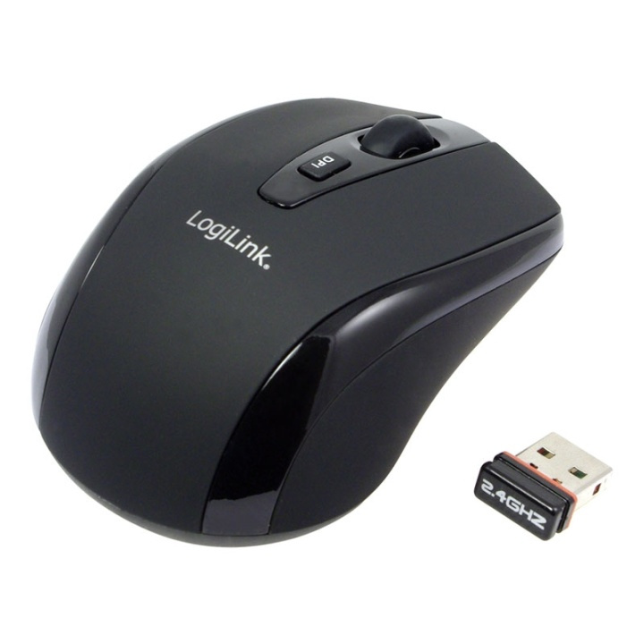 LogiLink Trådlös optisk mus 3-knappars in the group COMPUTERS & PERIPHERALS / Mice & Keyboards / Mice / Wireless at TP E-commerce Nordic AB (38-43850)