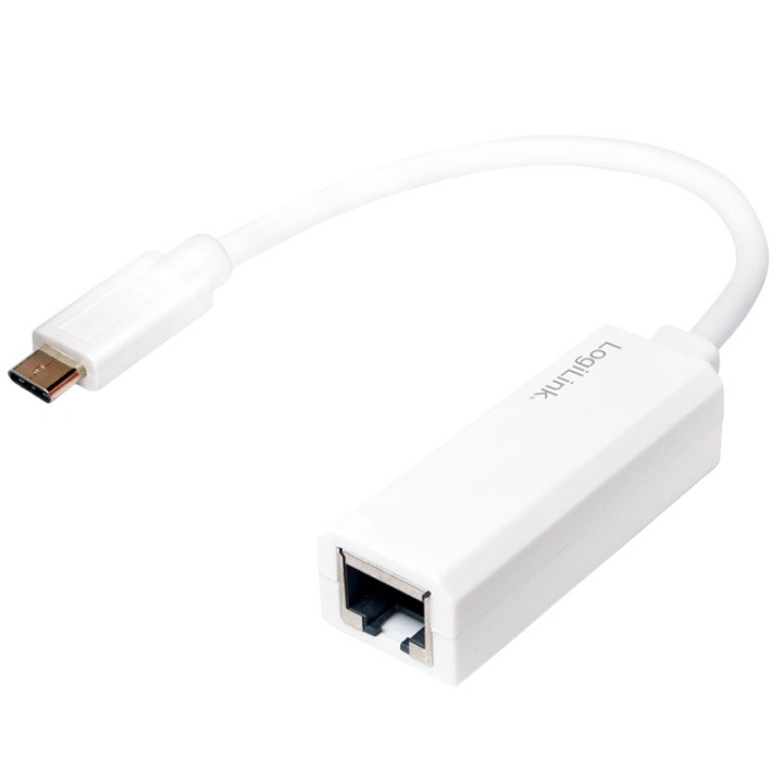 LogiLink USB-C -> RJ45 Gigabit Ethernet in the group COMPUTERS & PERIPHERALS / Network / Network cards / USB at TP E-commerce Nordic AB (38-43918)