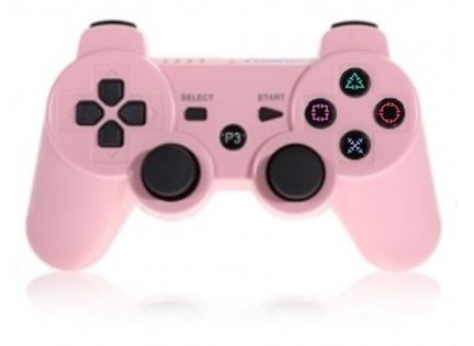 Trådlös handkontroll till PS3 med Bluetooth & DoubleShock 3, Rosa in the group HOME ELECTRONICS / Game consoles & Accessories / Sony PlayStation 3 at TP E-commerce Nordic AB (38-4445)