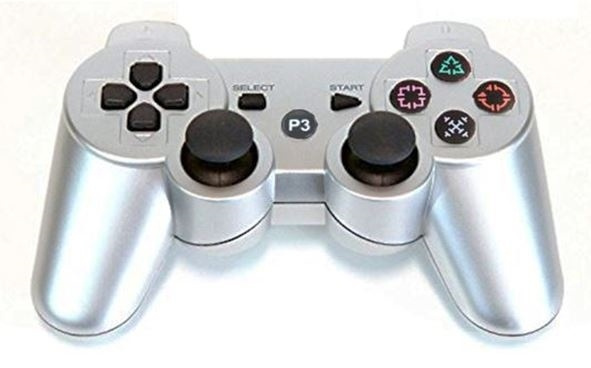 Trådlös handkontroll till PS3 med Bluetooth & DoubleShock 3, Silver in the group HOME ELECTRONICS / Game consoles & Accessories / Sony PlayStation 3 at TP E-commerce Nordic AB (38-4447)