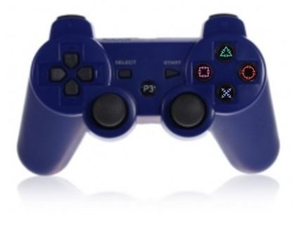 Trådlös handkontroll till PS3 med Bluetooth & DoubleShock 3, Blå in the group HOME ELECTRONICS / Game consoles & Accessories / Sony PlayStation 3 at TP E-commerce Nordic AB (38-4448)