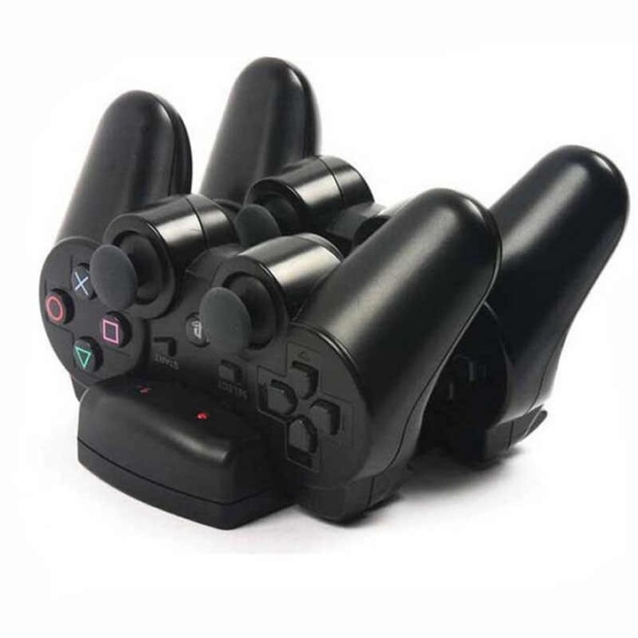 Dubbel laddningsstation till Dualshock / Move-kontroller in the group HOME ELECTRONICS / Game consoles & Accessories / Sony PlayStation 3 at TP E-commerce Nordic AB (38-4464)
