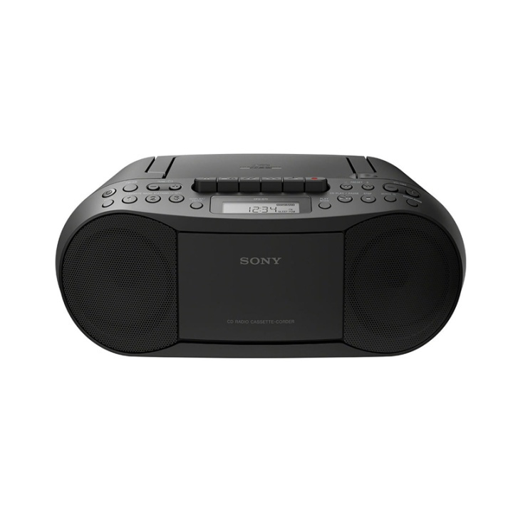 Sony Boombox CD/Kassett/Radio Svart in the group HOME ELECTRONICS / Audio & Picture / Home cinema, Hifi & Portable / Compact stereo & Record players at TP E-commerce Nordic AB (38-45486)