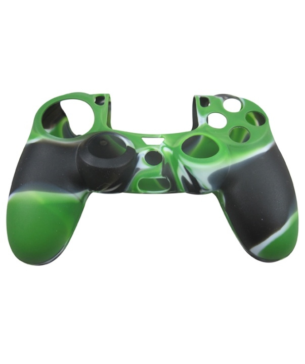 Silicone grip for controller, Playstation 4 (Black/Green) in the group HOME ELECTRONICS / Game consoles & Accessories / Sony PlayStation 4 at TP E-commerce Nordic AB (38-4587)