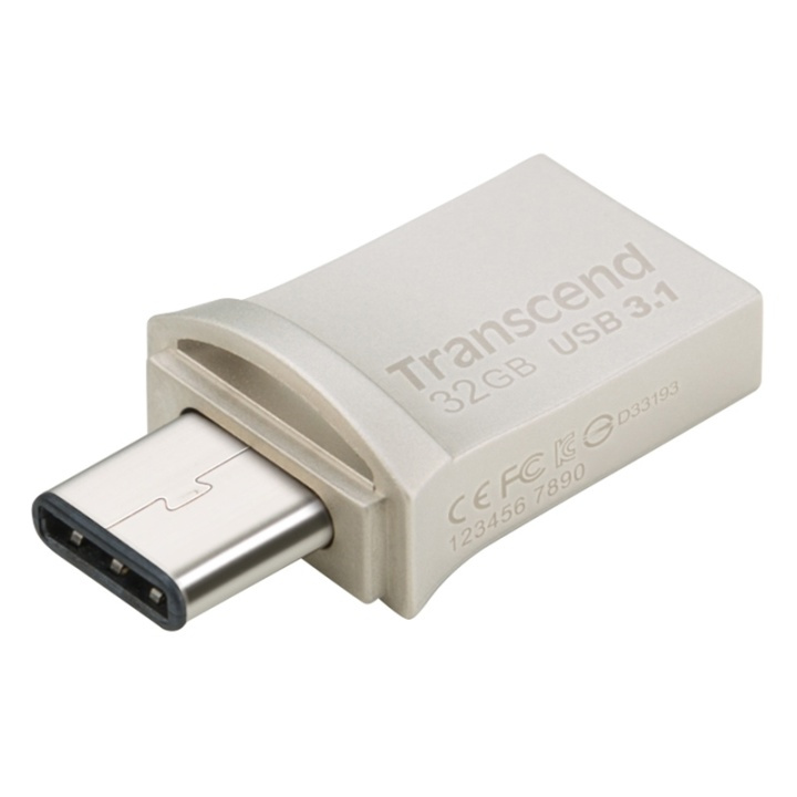 Transcend USB-minne (USB3+Type-C) 32GB in the group HOME ELECTRONICS / Storage media / USB memory / USB 3.0 at TP E-commerce Nordic AB (38-45880)