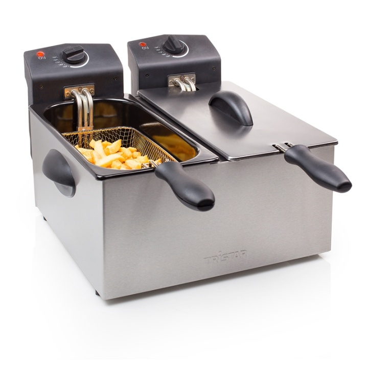 Tristar Fritös Dubbel Rostfri 2 X 3l in the group HOME, HOUSEHOLD & GARDEN / Household appliances / Airfryers & Fryers at TP E-commerce Nordic AB (38-45959)