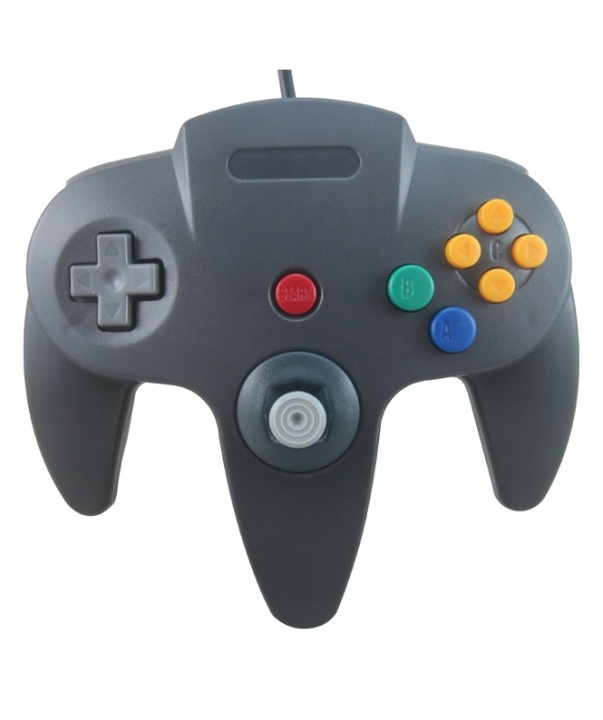 Handkontroll till Nintendo 64 (Svart) in the group HOME ELECTRONICS / Game consoles & Accessories / Nintendo 64 at TP E-commerce Nordic AB (38-4671)