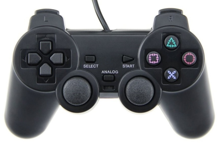 Handkontroll till Playstation 2 (Svart) in the group HOME ELECTRONICS / Game consoles & Accessories / Sony PlayStation 2 at TP E-commerce Nordic AB (38-4677)