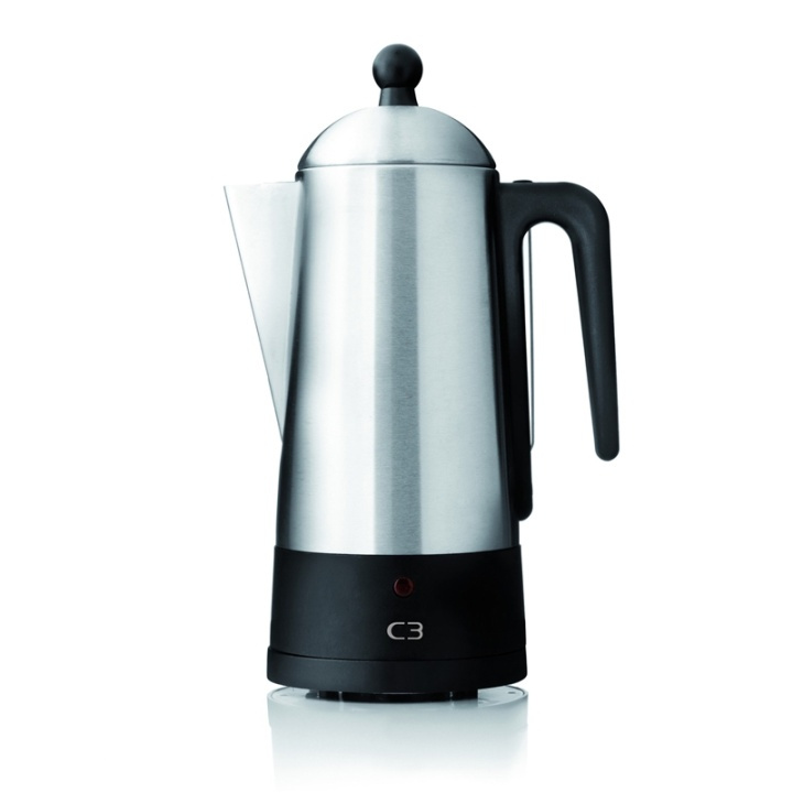 C3 Perkolator Borstat stål 6kp in the group HOME, HOUSEHOLD & GARDEN / Household appliances / Coffee makers and accessories / Drip coffee makers at TP E-commerce Nordic AB (38-46863)