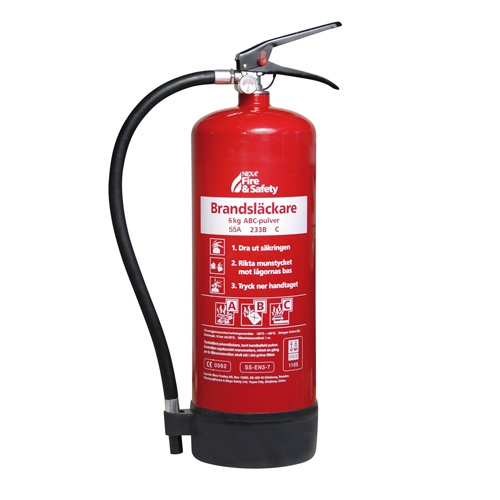 Nexa Fire & Safety Brandsläckare Röd 6kg 55A in the group HOME, HOUSEHOLD & GARDEN / Alarm & Security / Fire, smoke, gas / fire extinguishers at TP E-commerce Nordic AB (38-47079-VRX)