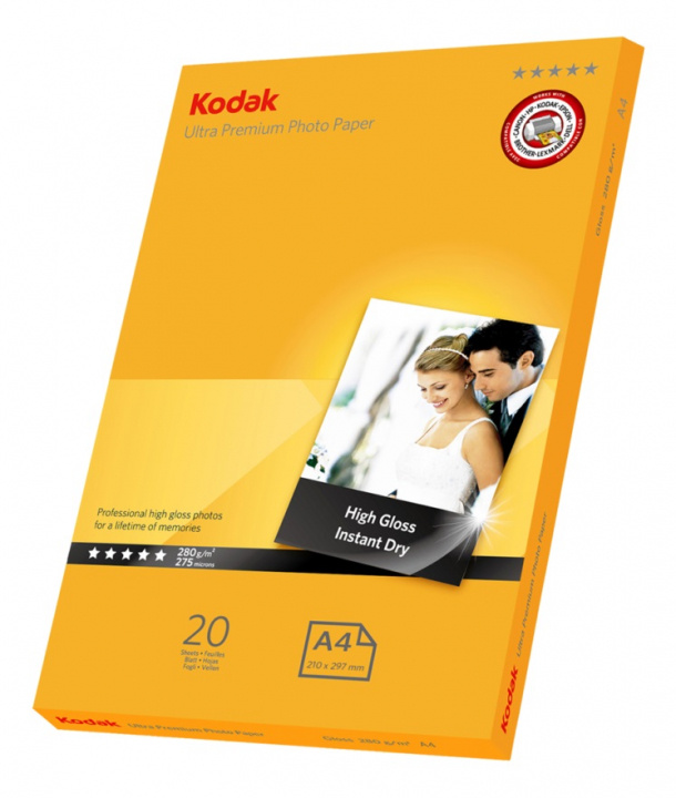 Kodak Fotopapper A4 Ultra 20-Pack in the group HOME, HOUSEHOLD & GARDEN / Office material / Paper & Pads at TP E-commerce Nordic AB (38-47662)