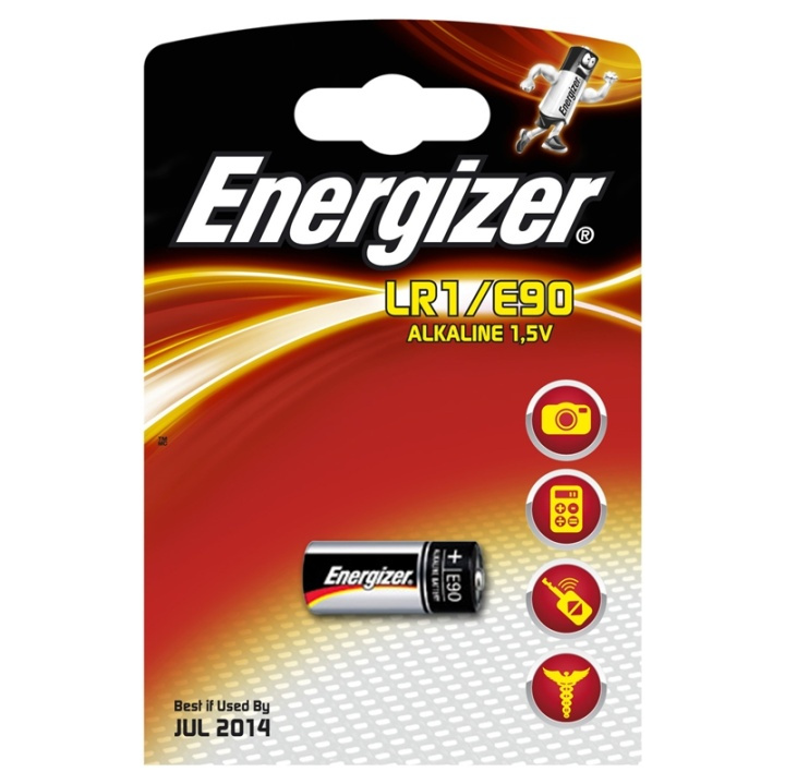 Energizer Battery LR1-E90, 1 Pack, Silv er in the group HOME ELECTRONICS / Batteries & Chargers / Batteries / Other at TP E-commerce Nordic AB (38-47910)