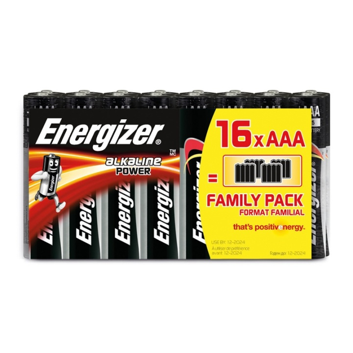 ENERGIZER Battery AAA/LR03 Alkaline Power 16-p.Blister in the group HOME ELECTRONICS / Batteries & Chargers / Batteries / AAA at TP E-commerce Nordic AB (38-47939)