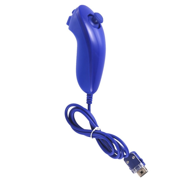 Nunchuk for Wii and Wii U (Dark Blue) in the group HOME ELECTRONICS / Game consoles & Accessories / Nintendo Wii at TP E-commerce Nordic AB (38-4795)