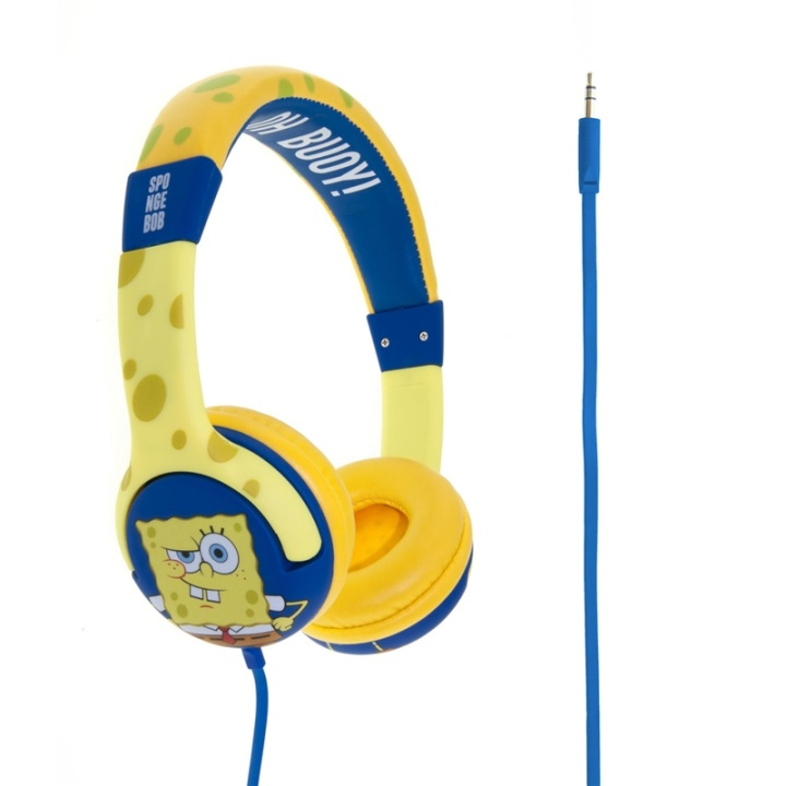 SVAMPBOB SPONGEBOB Headphones yellow in the group HOME ELECTRONICS / Audio & Picture / Headphones & Accessories / Headphones at TP E-commerce Nordic AB (38-48344)