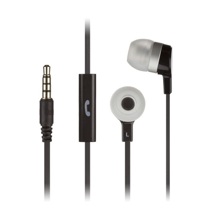 KITSOUND Headphone Mini Black In-Ear Mic in the group HOME ELECTRONICS / Audio & Picture / Headphones & Accessories / Headphones at TP E-commerce Nordic AB (38-48394)