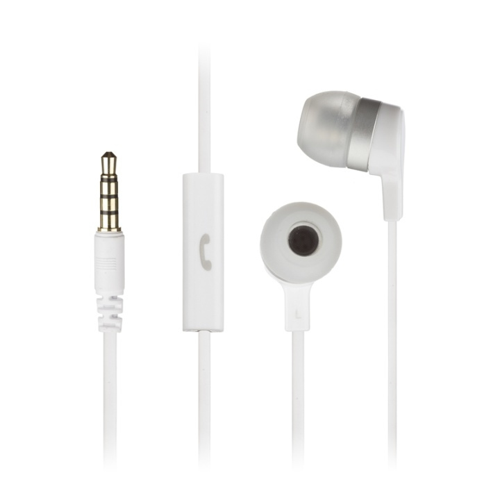 KITSOUND Headphone Mini White In-Ear Mic in the group HOME ELECTRONICS / Audio & Picture / Headphones & Accessories / Headphones at TP E-commerce Nordic AB (38-48397)