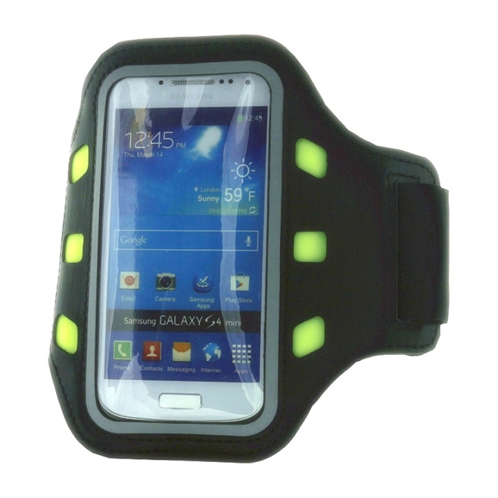 Gear Sportarmband LED Universal S/M ex. iPhone5 Svart in the group SMARTPHONE & TABLETS / Excercise, home & leisure / Sports bracelet at TP E-commerce Nordic AB (38-49052)
