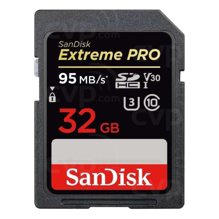 SANDISK SDHC Extreme Pro 32GB 95MB/s UHS-I V30 U3 C10 in the group HOME ELECTRONICS / Storage media / Memory cards / SD/SDHC/SDXC at TP E-commerce Nordic AB (38-49315)