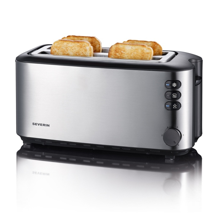 Severin Brödrost 4skiv rostfri AT2509 in the group HOME, HOUSEHOLD & GARDEN / Household appliances / Toasters & Bread grills / Toasters at TP E-commerce Nordic AB (38-49397)