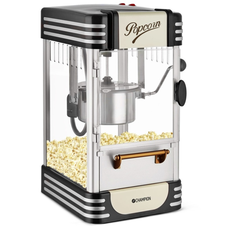 Champion Popcornmaskin Retro, Black Edition in the group HOME, HOUSEHOLD & GARDEN / Household appliances / Popcorn makers at TP E-commerce Nordic AB (38-50306)