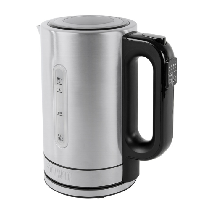 Champion Vattenkokare Temp 1,7l Rostfri in the group HOME, HOUSEHOLD & GARDEN / Household appliances / Water & Juice / Kettles at TP E-commerce Nordic AB (38-50315)