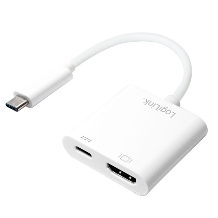 LogiLink USB-C -> HDMI + USB-C in the group HOME ELECTRONICS / Cables & Adapters / HDMI / Adapters at TP E-commerce Nordic AB (38-50666)