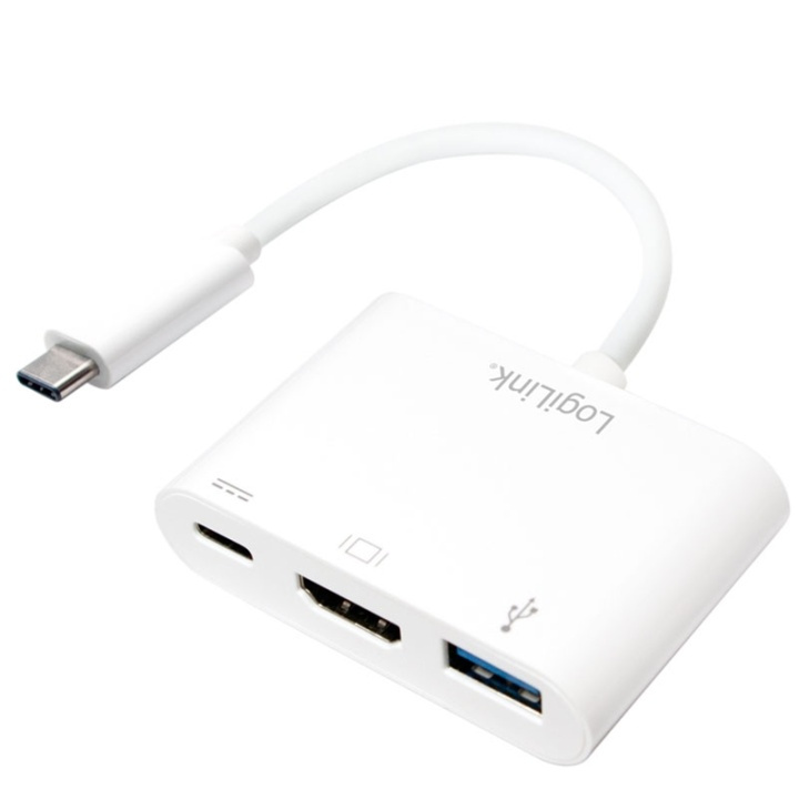 LogiLink USB-C -> HDMI + USB-C + USB in the group HOME ELECTRONICS / Cables & Adapters / HDMI / Adapters at TP E-commerce Nordic AB (38-50667)