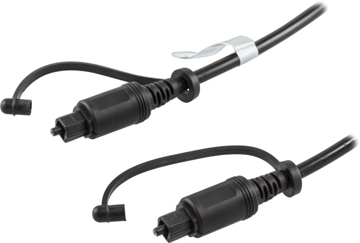 DELTACO Digital Fiberkabel Audio, Toslink-Toslink, 1m in the group HOME ELECTRONICS / Cables & Adapters / Audio Digital at TP E-commerce Nordic AB (38-5068)