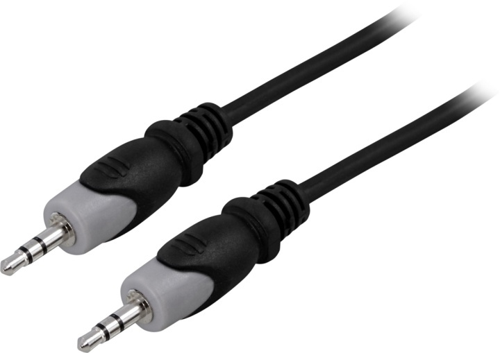 DELTACO Ljudkabel 3,5mm ha - ha, 0,5m in the group HOME ELECTRONICS / Cables & Adapters / Audio analog / 3.5 mm at TP E-commerce Nordic AB (38-5171)