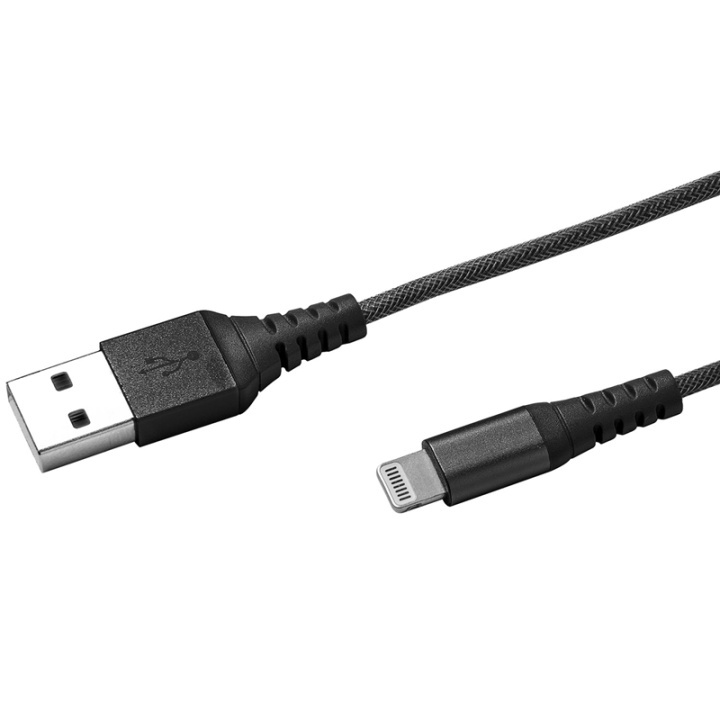 Celly Extreme Cable Lightning 1m Sv in the group SMARTPHONE & TABLETS / Chargers & Cables / Cables / Cables Lightning at TP E-commerce Nordic AB (38-52234)