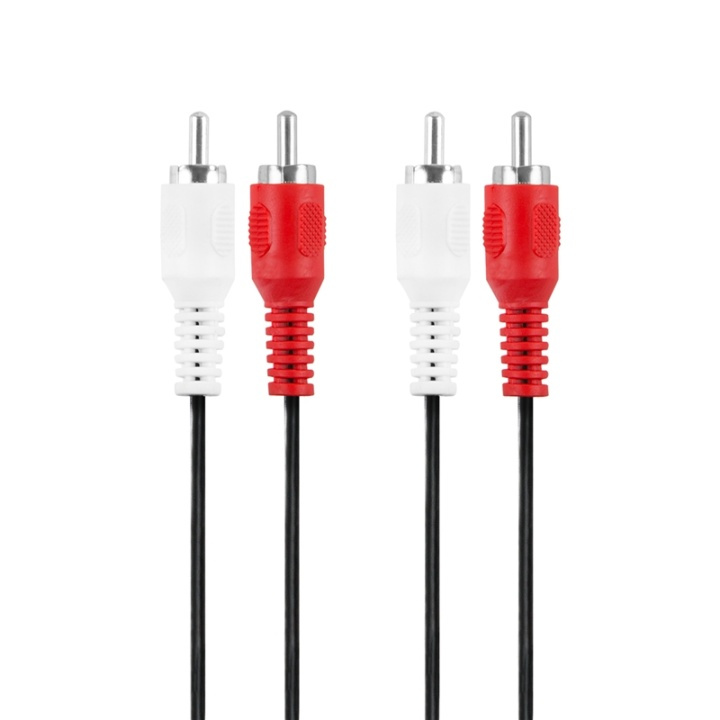 Champion 2 RCA - 2 RCA Hane-Hane 1.5m in the group HOME ELECTRONICS / Cables & Adapters / RCA / Cables at TP E-commerce Nordic AB (38-52277)