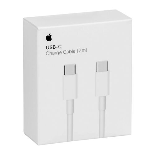 Apple USB-C charging cable, USB-C Male - USB-C Male, 2m, white in the group SMARTPHONE & TABLETS / Chargers & Cables / Cables / Cables Type C at TP E-commerce Nordic AB (38-52638)