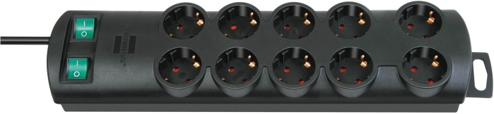 Brennenstuhl Extension Socket Primera-Line 10-Way 2.00 m Black - Protective Contact in the group HOME, HOUSEHOLD & GARDEN / Electricity & Lighting / Power strips at TP E-commerce Nordic AB (38-52733)
