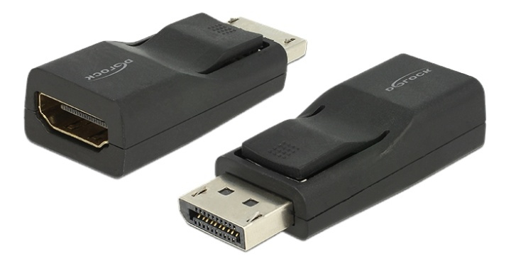 Delock Adapter Displayport 1.2 male > HDMI female 4K Passive black in the group COMPUTERS & PERIPHERALS / Computer cables / DisplayPort / Adapters at TP E-commerce Nordic AB (38-53029)